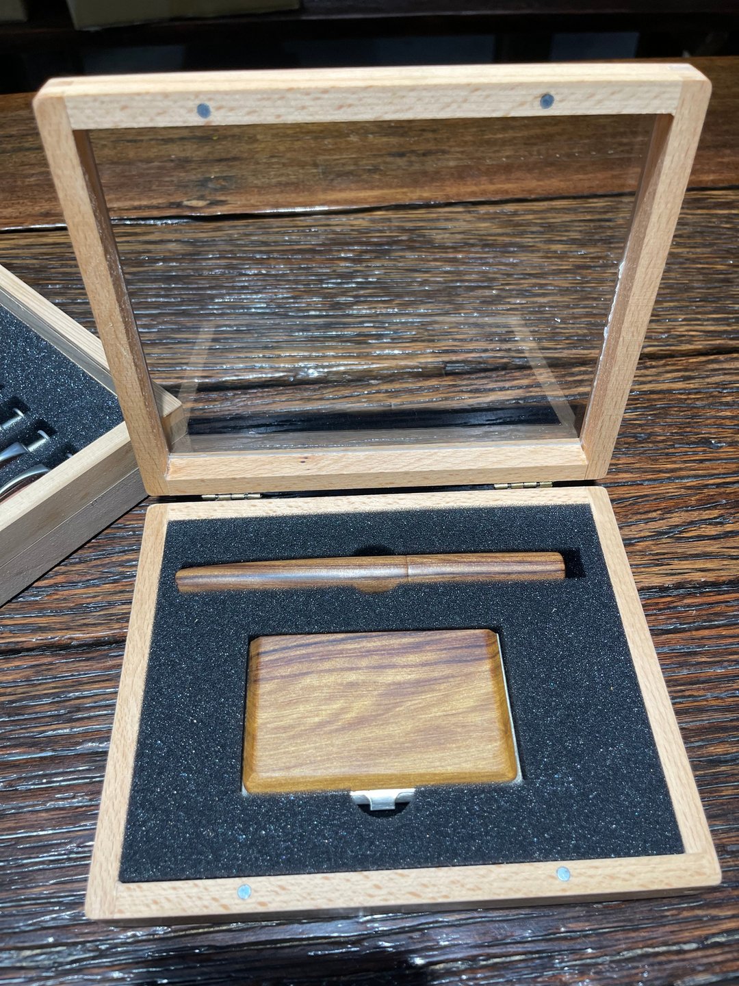 【圣诞礼盒】【定制化礼物】皇手制作-台湾复兴肖楠木收藏礼盒 - 钢笔 - 木头 