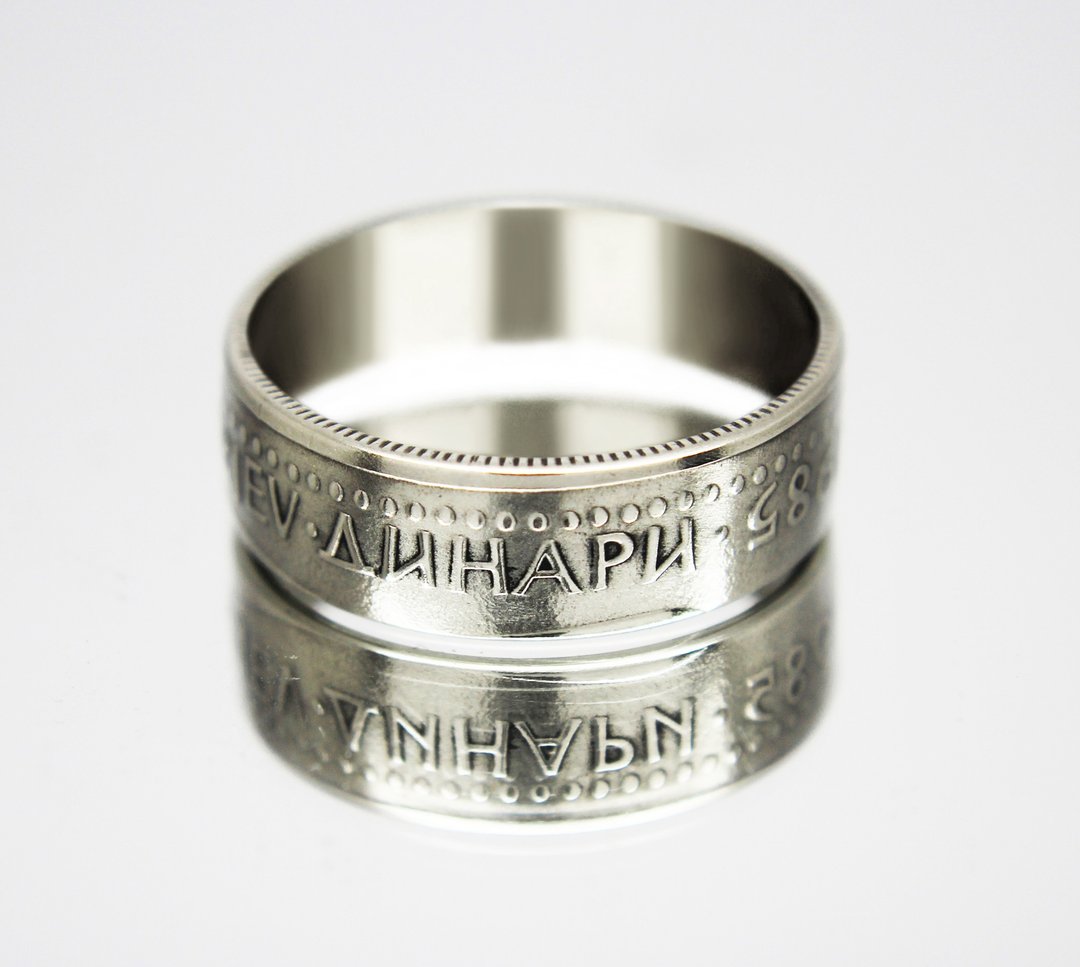 Yugoslavia Coin Ring 50 dinars 1985 coin rings for men coin rings for women - 戒指 - 其他金属 