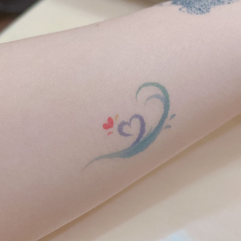 彩云物语-50-爱海 - 纹身贴 - 纸 蓝色
