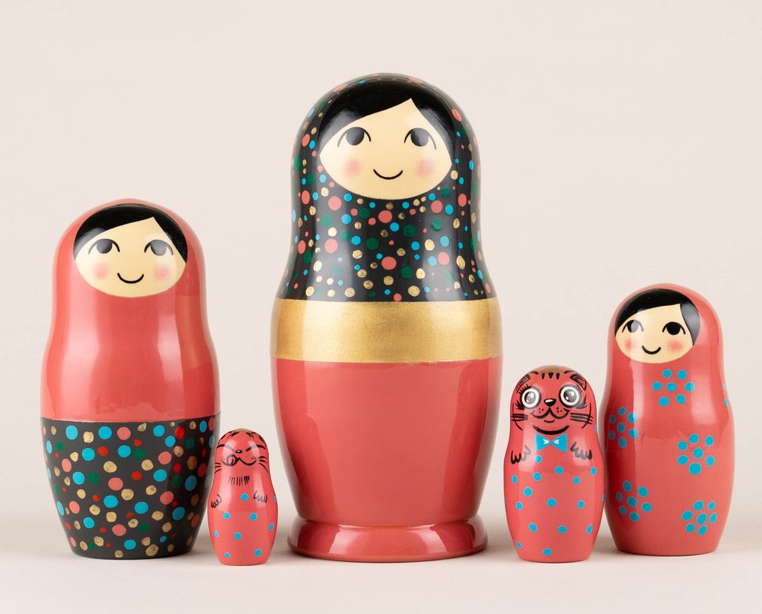 Custom nesting dolls Personalized nesting dolls, Babushka dolls, Stack dolls - 玩具/玩偶 - 木头 