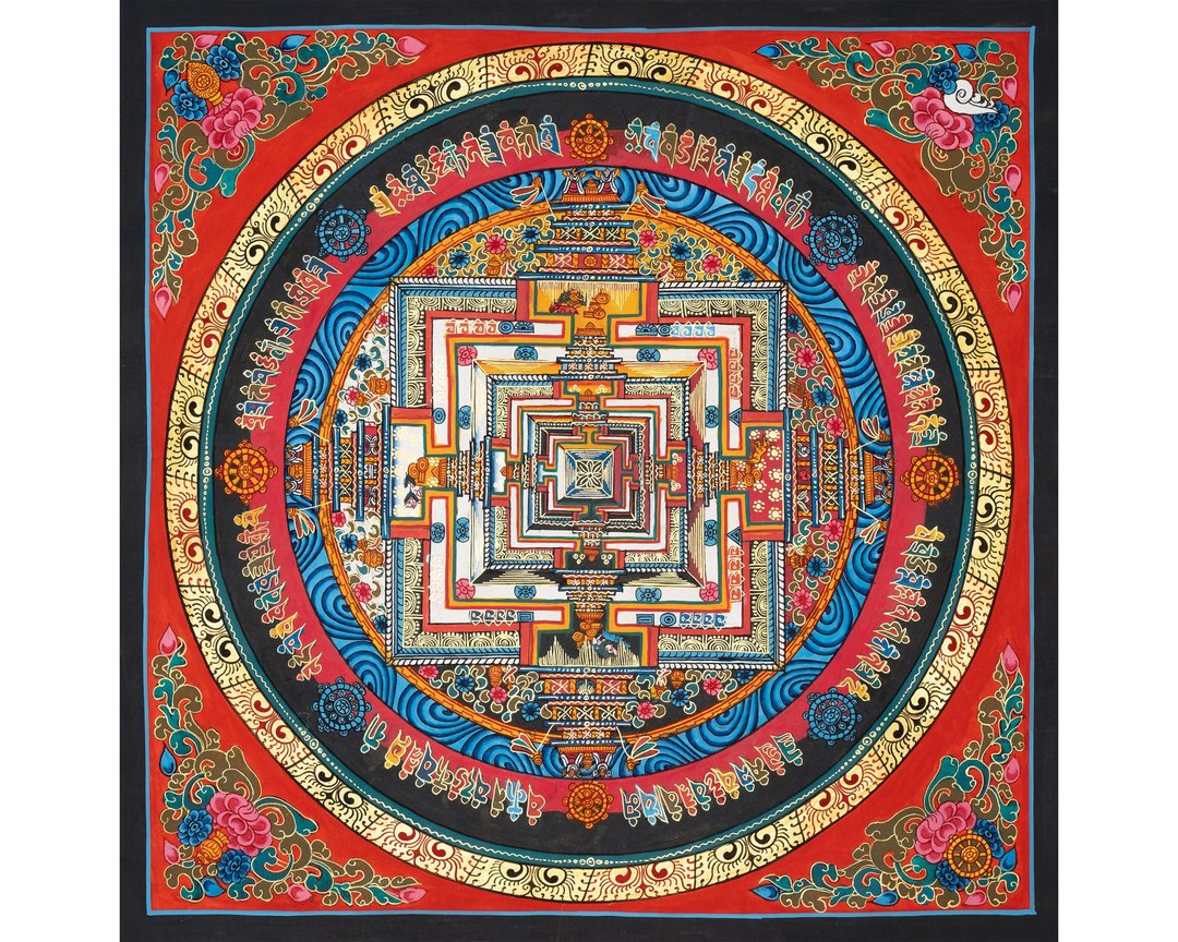 **佛教时轮金刚曼陀罗唐卡——神圣几何之境** - 墙贴/壁贴 - 其他材质 多色