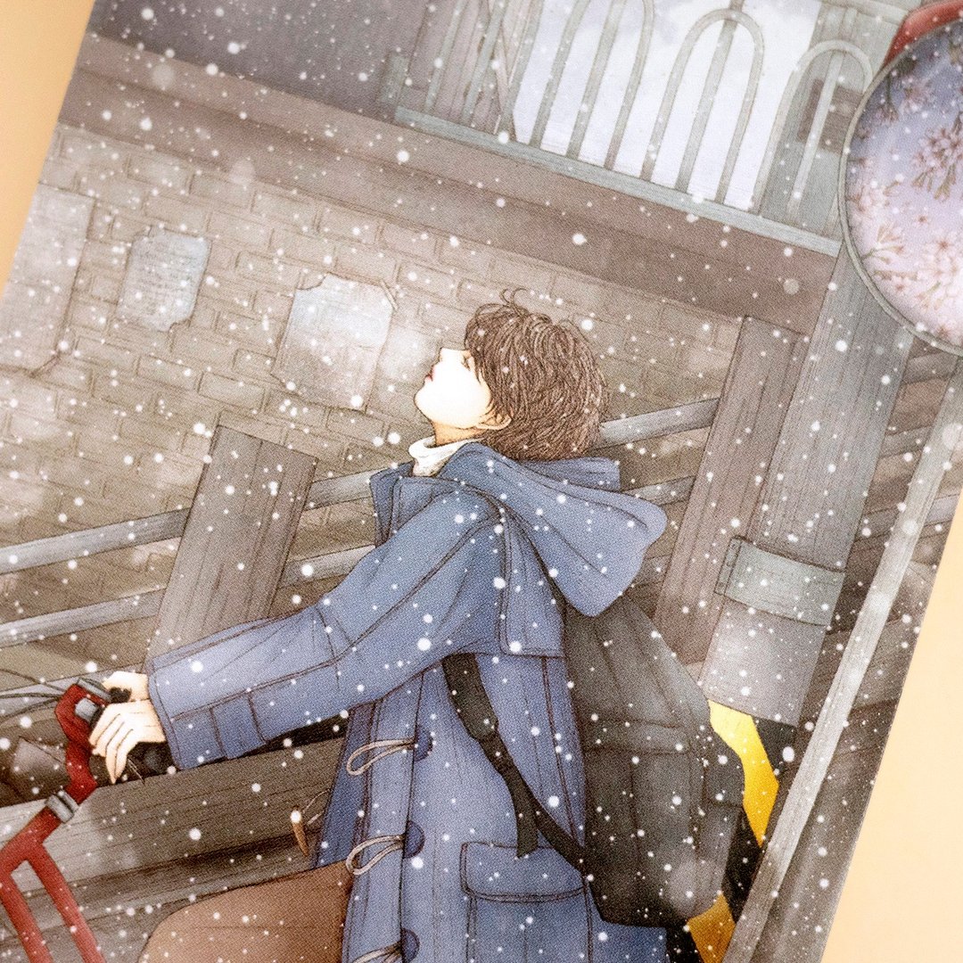 winter wind - Boy 明信片 (illumi design) - 卡片/明信片 - 纸 灰色