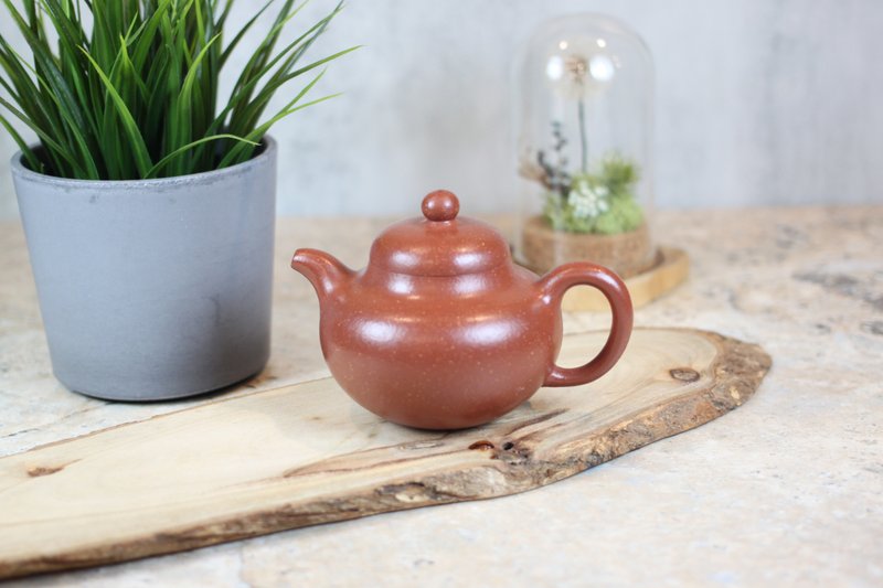 【送礼好物】柿圆 原矿降坡泥 宜兴紫砂 尹勤国工制 220ml - 茶具/茶杯 - 陶 