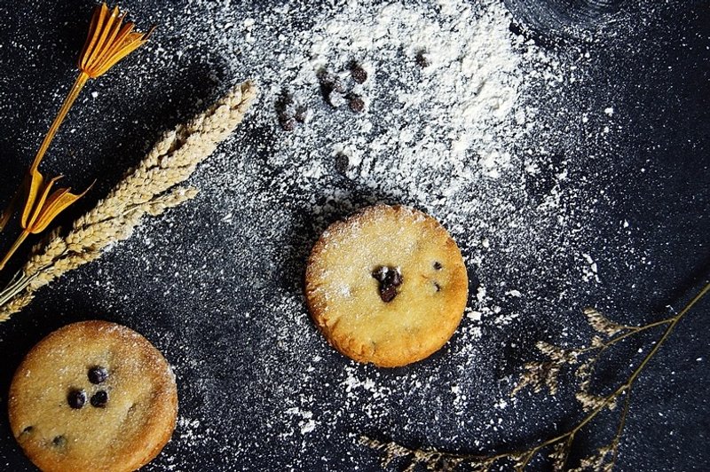 ::黑手甜点::手工厚酥饼(3种口味共10入)/优质法国发酵奶油 - 手工饼干 - 新鲜食材 多色