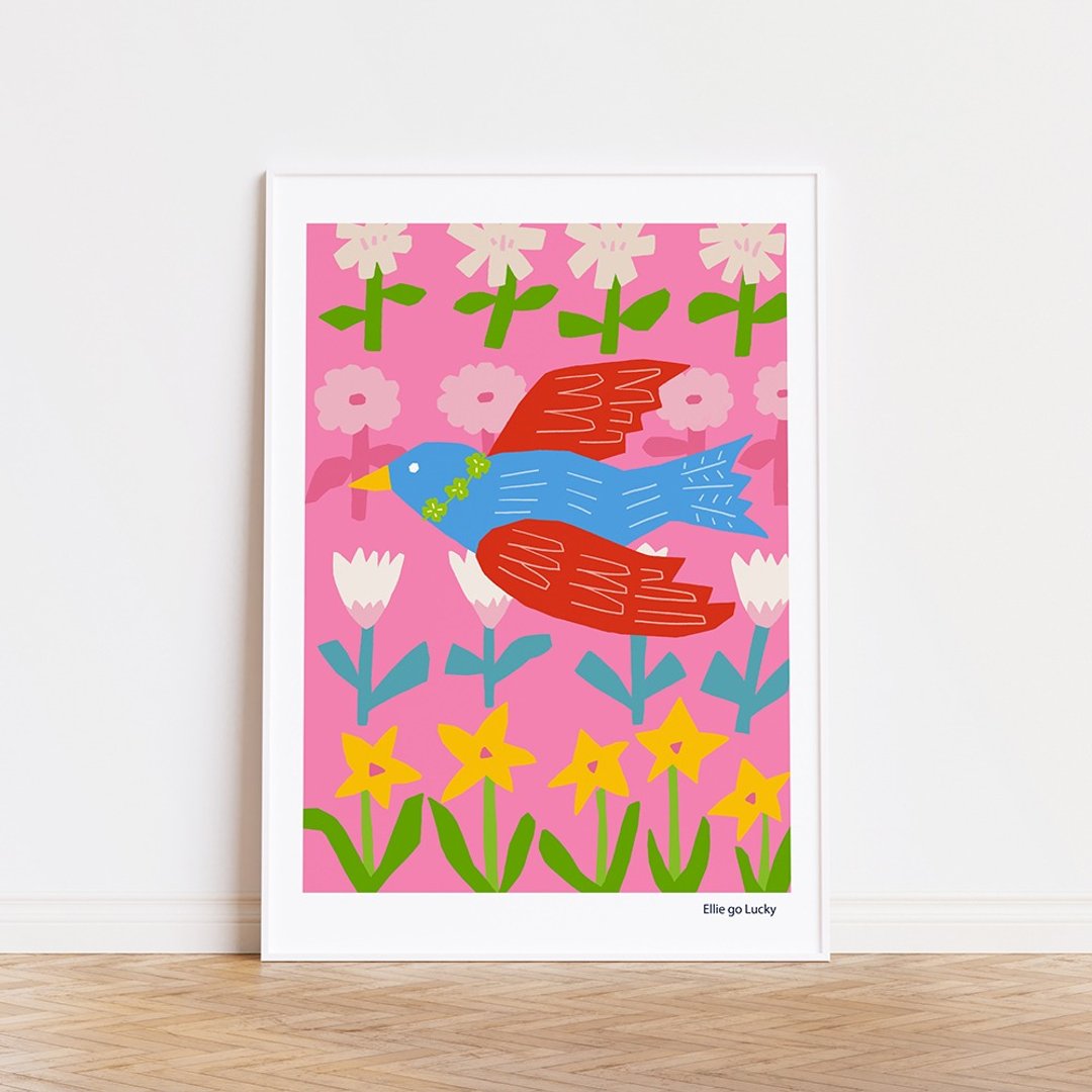 艺术印刷品/幸运雀/插画海报A3,A2 - 海报/装饰画/版画 - 纸 