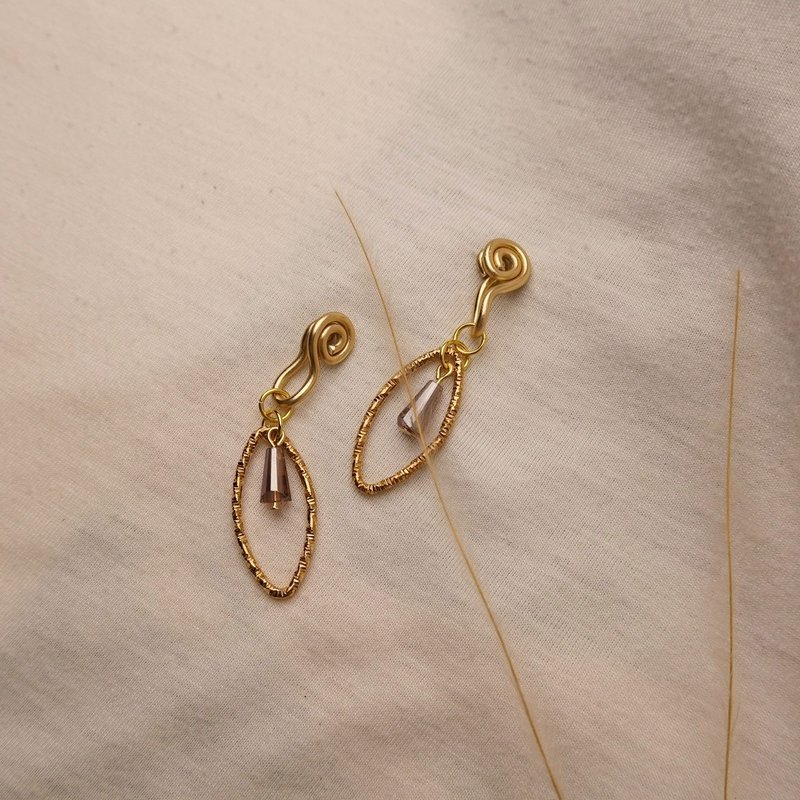 应该 无痛耳夹 - 耳环/耳夹 - 其他金属 