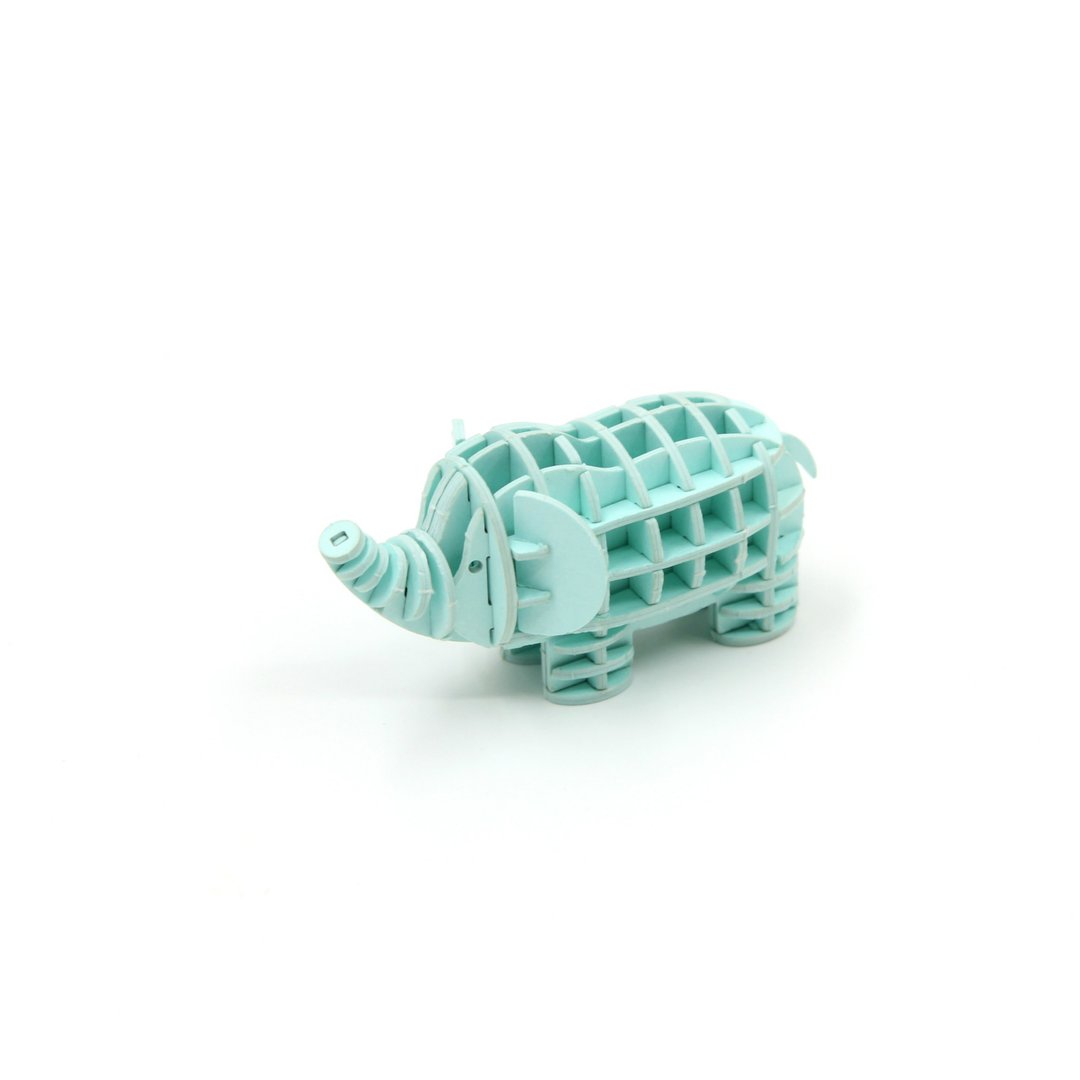 Jigzle® 3D立体拼图系列 | 纸质大象拼图 | 超疗愈 - 木工/竹艺/纸艺 - 纸 绿色