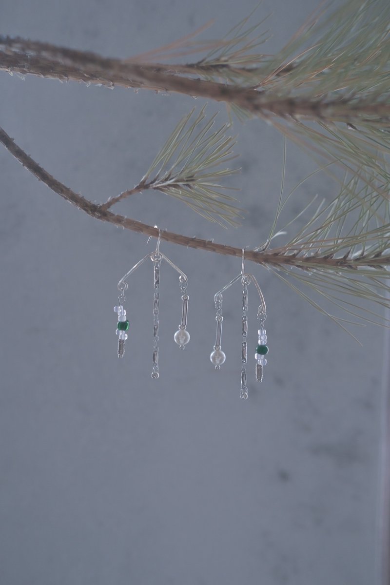 Long Bijoux Mmxxiii Crotalia A / 罗马不对称垂坠式耳环 - 耳环/耳夹 - 银 