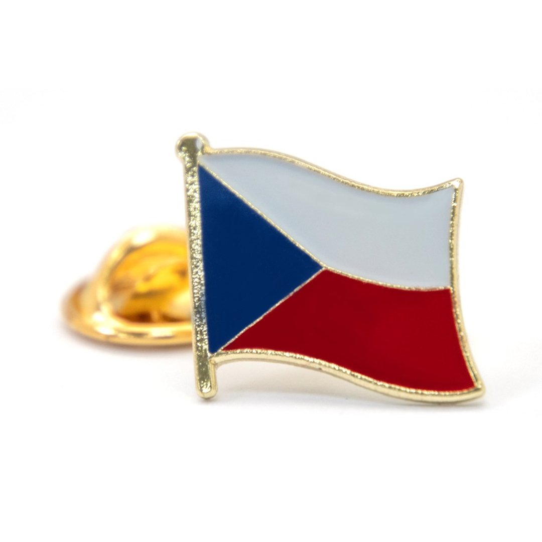 Czech Republic 捷克 国徽别针 纪念饰品 国徽胸章 国家饰品 纪念 - 胸针 - 其他材质 多色