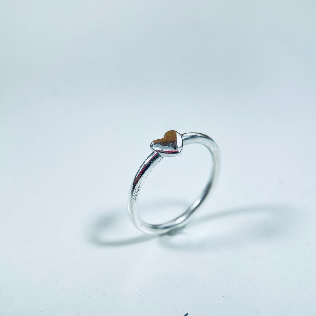 heart ring 068 - 戒指 - 其他金属 银色