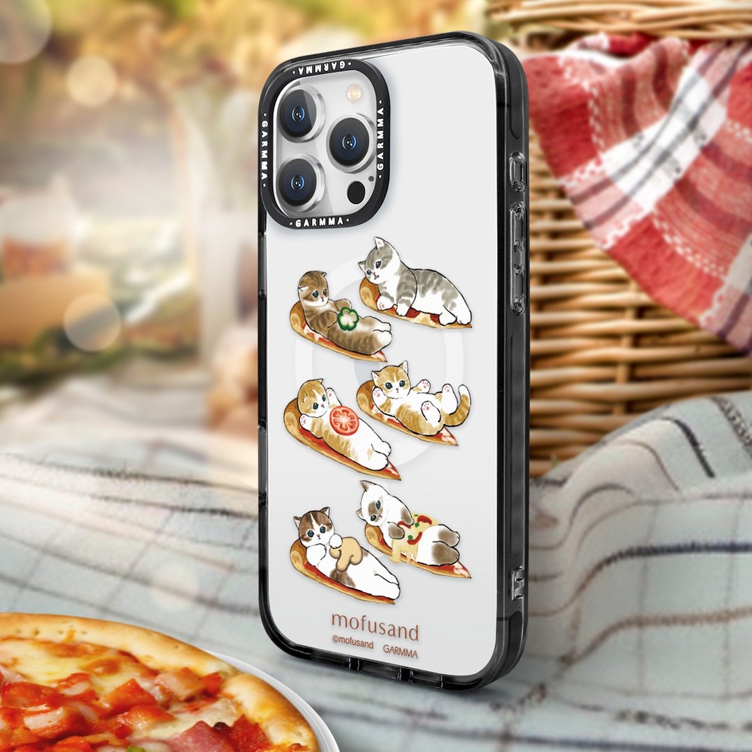 GARMMA 猫福珊迪 Mofusand iPhone 16系列 磁吸款保护壳 烤披萨 - 手机壳/手机套 - 塑料 