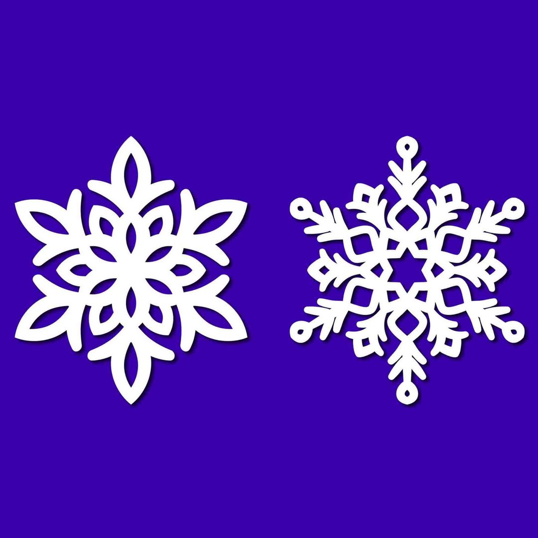 Snowflake svg, snowflake template, snowflake eps, snowflake png, Cricut, SVG - 图文模板设计 - 其他材质 