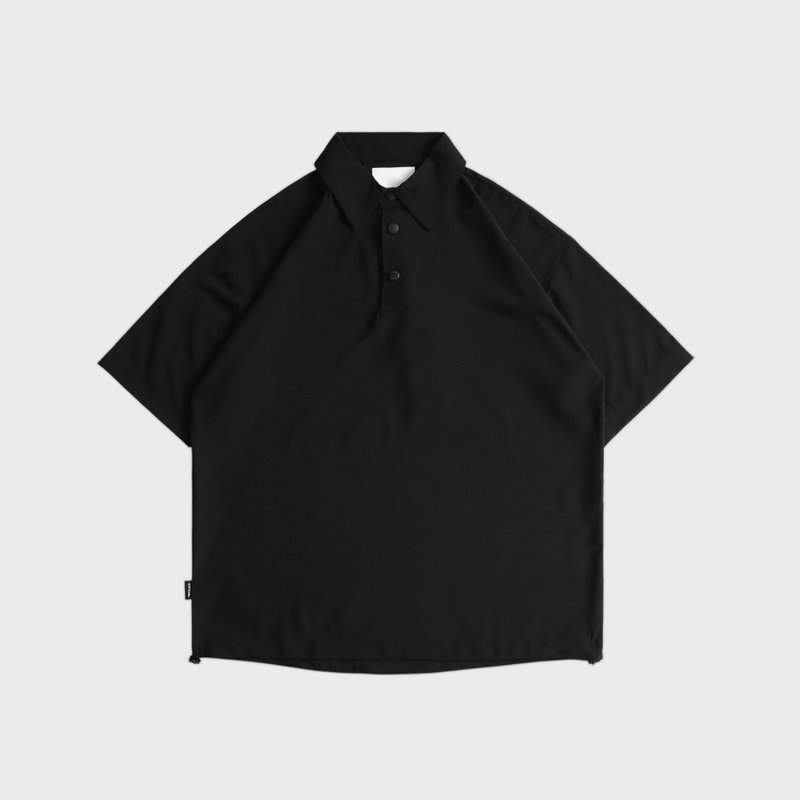 DYCTEAM  - 四面弹防泼水机能_宽松短袖POLO衫 - 男装衬衫 - 其他材质 黑色