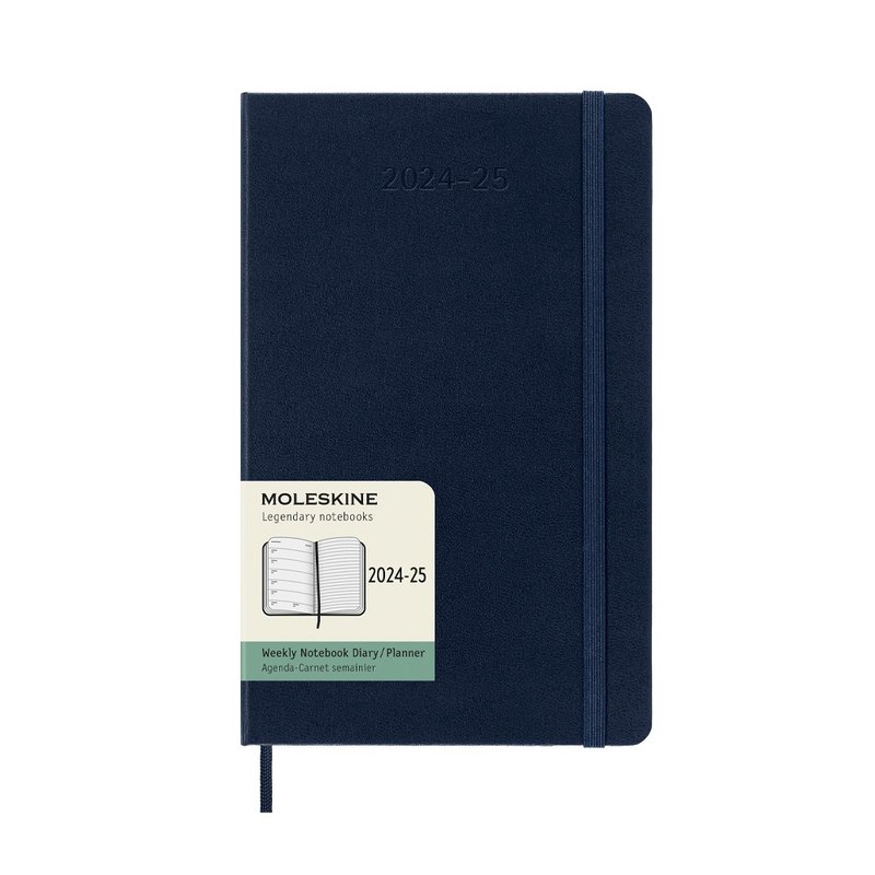 _勿上架_MOLESKINE 2024-25 周记手帐18M 硬壳 L型宝蓝 - 笔记本/手帐 - 纸 蓝色