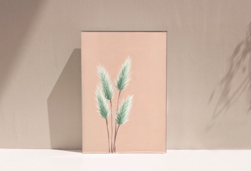 【体验】台中油画体验课程/四季花令-兔尾草/台中画室 - 插画/绘画/写字 - 棉．麻 