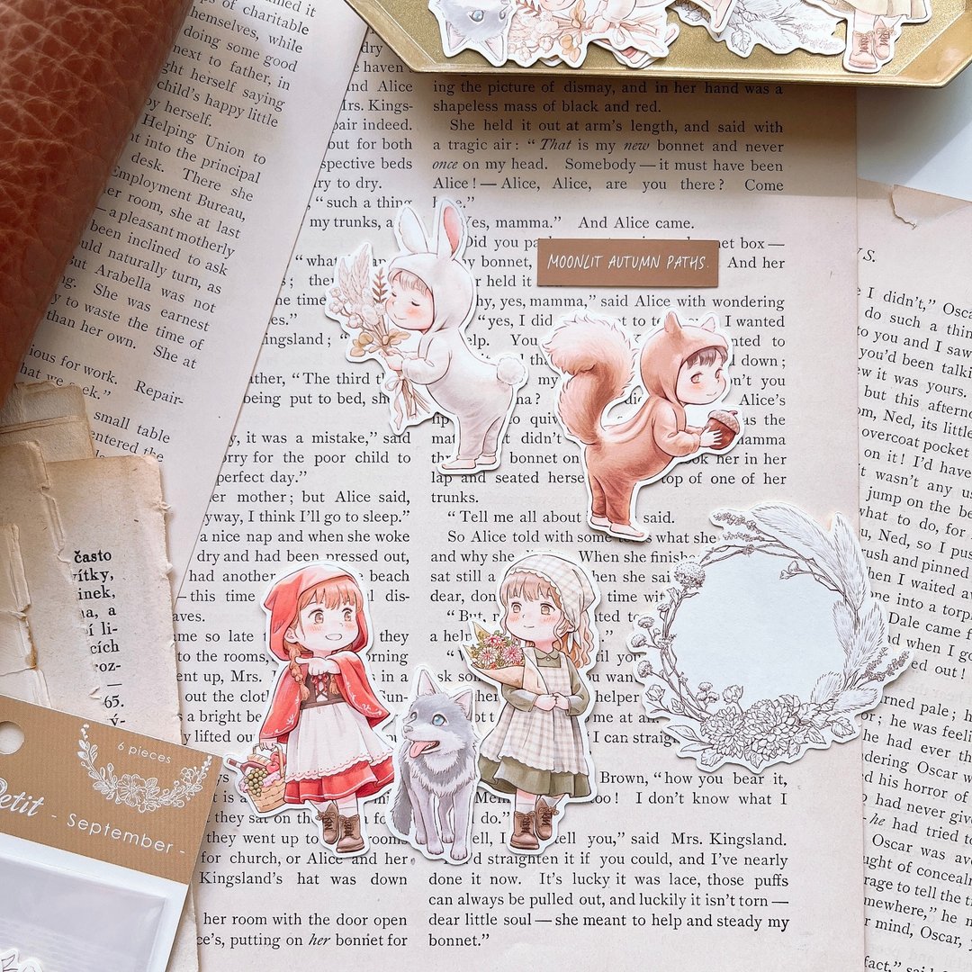 9 September | Monochimo Petit | 人物贴纸 | S043 - 贴纸 - 纸 