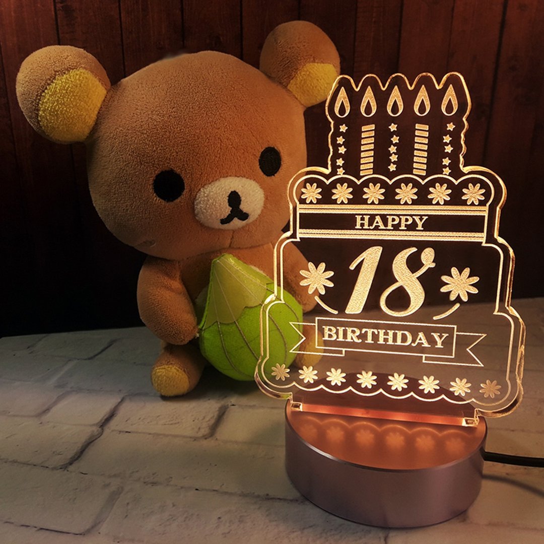 生日快乐 - 永远18岁 - 灯具/灯饰 - 压克力 透明