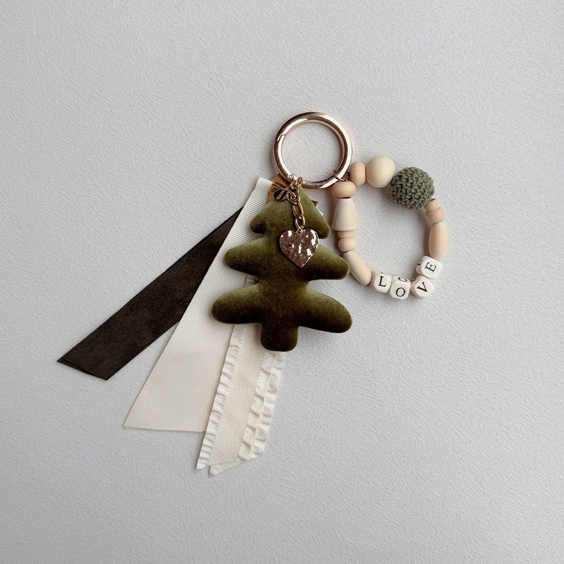 Love永恒小森林木珠字母吊饰 - 吊饰 - 其他材质 