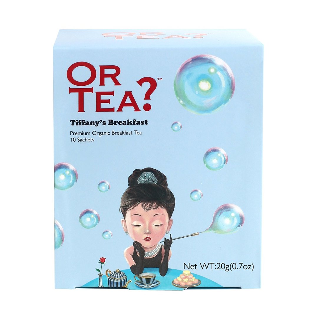 Or Tea? 有机早安蒂芬妮 10 茶包装 | 效期 2023/06/28 - 茶 - 新鲜食材 蓝色