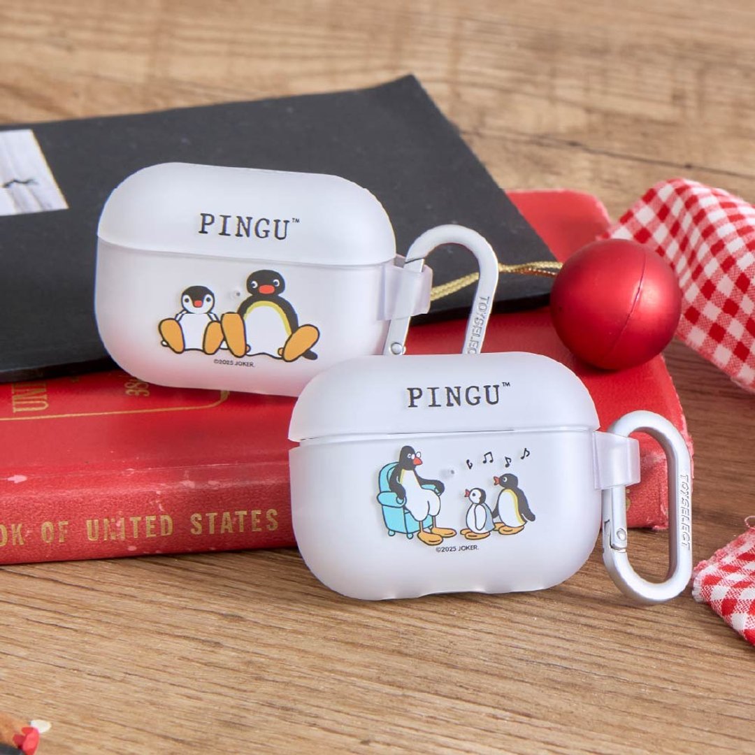 PINGU 兄妹情谊强悍防摔 AirPods 保护套 - 耳机收纳 - 塑料 多色