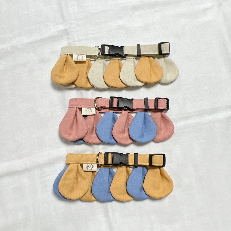 【定制化礼物】花朵项圈 狗狗项圈 宠物项圈 - 项圈/牵绳 - 棉 