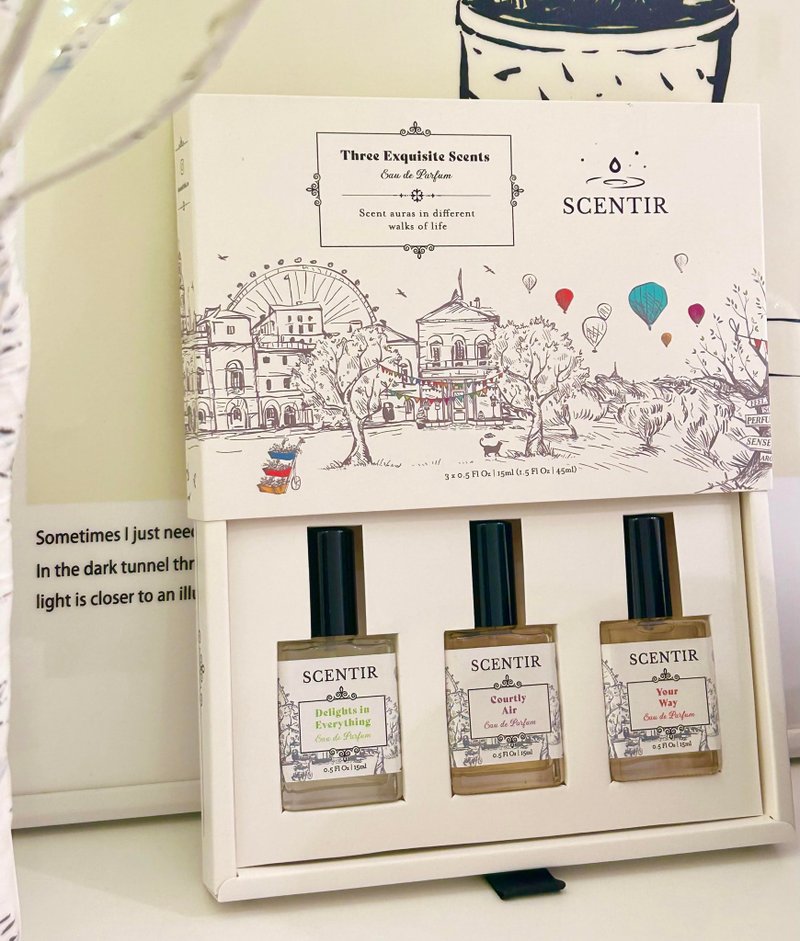 【香水礼盒】 3支香水套装(15ml x3) 【自选香味组合】 - 香水/香膏 - 玻璃 多色