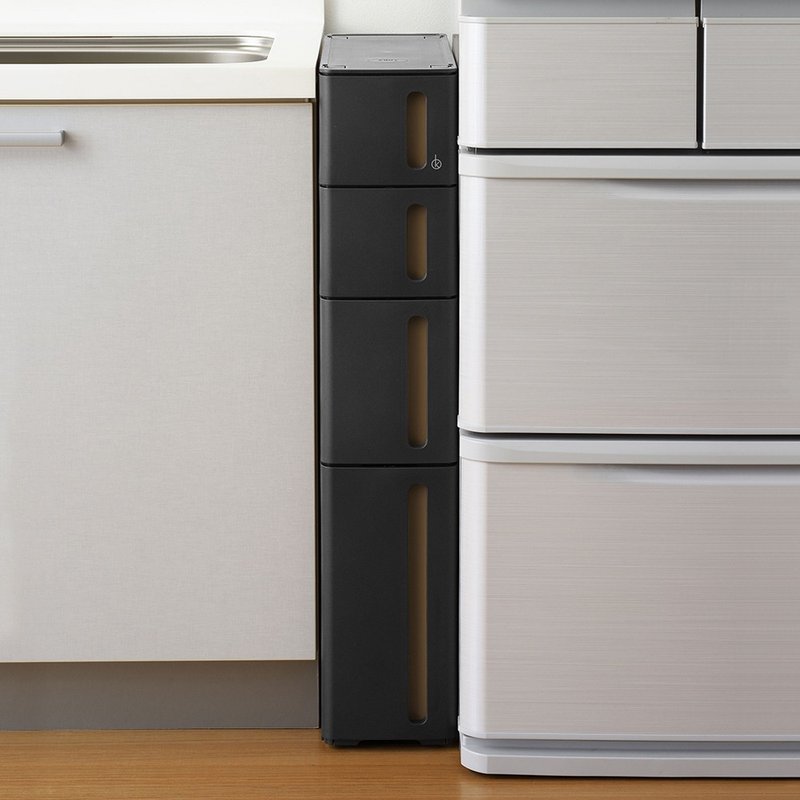 日本squ+ Storanti日制17面宽抽屉式隙缝收纳柜附轮(2S+1M+1LL) - 收纳用品 - 塑料 白色
