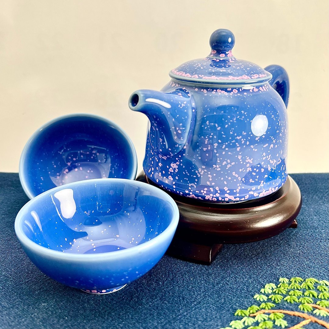 【大立窑】霞光结晶一壶二杯组 - 茶具/茶杯 - 陶 
