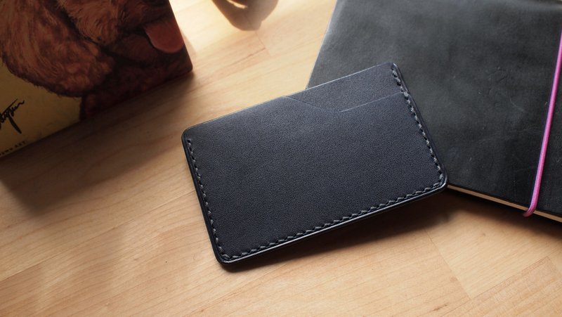 皮革八通套 / 悠游咭 / 名片套 / 咭片套Leather Card Holder - 证件套/卡套 - 真皮 蓝色