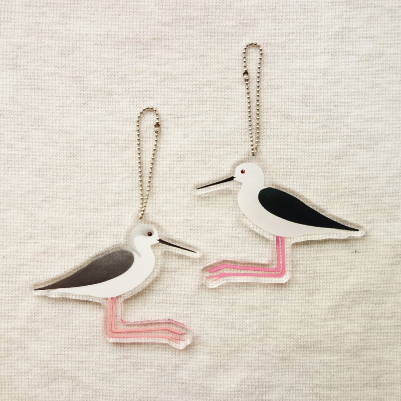 Black stilt Acrylic key chain - 钥匙链/钥匙包 - 压克力 