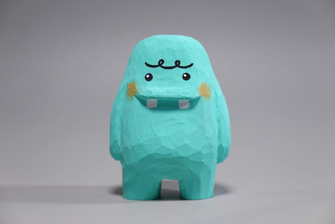 Baby Nub-Nib 一字眉 - 玩偶/公仔 - 木头 绿色