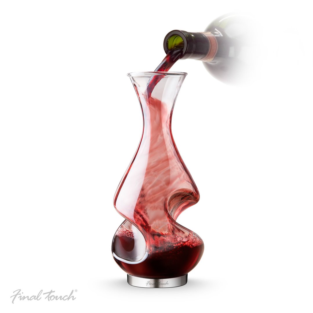 Final Touch 扭纹形玻璃醒酒器 375ml - 酒杯/酒器 - 玻璃 