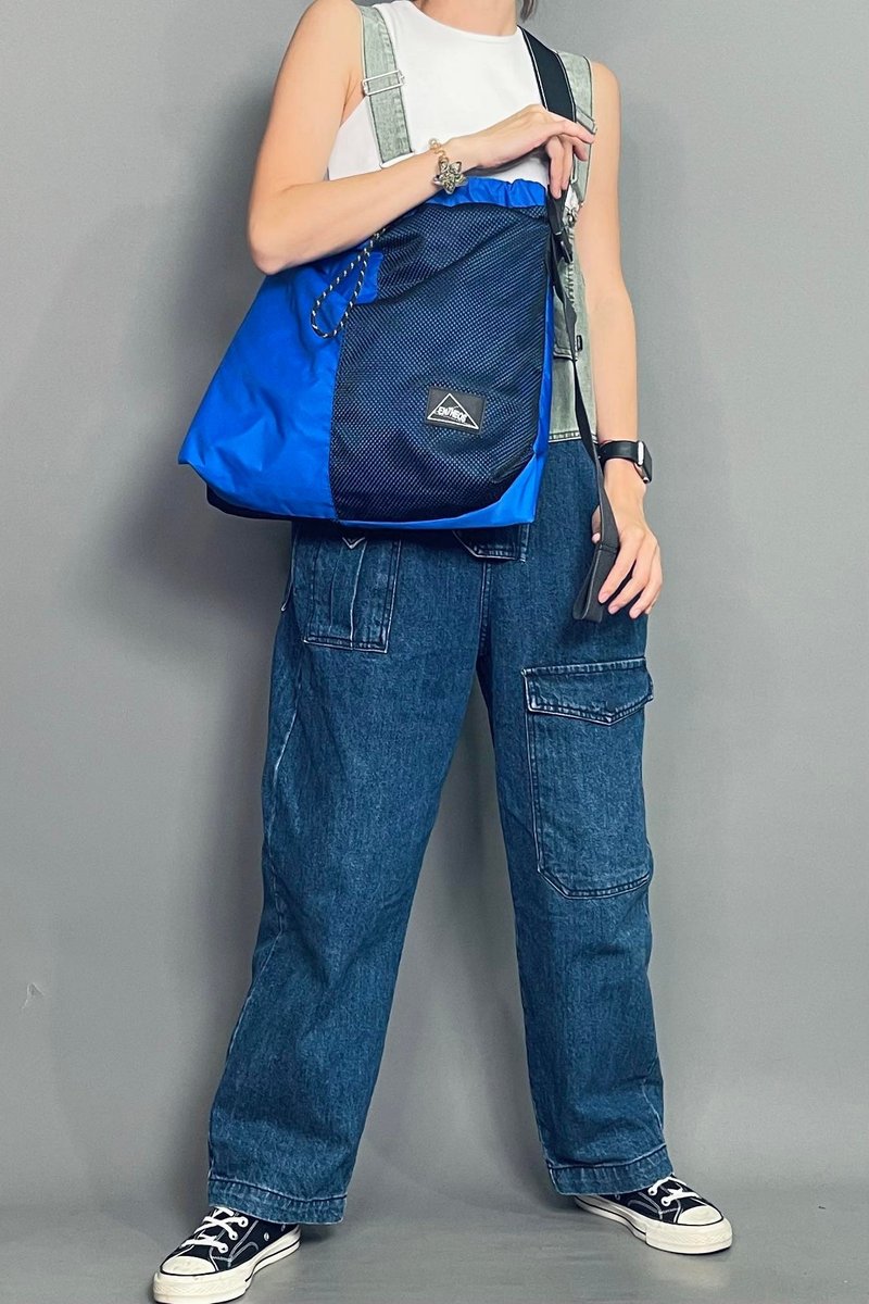 Dominic抽绳单肩袋 - 后背包/双肩包 - 环保材料 蓝色
