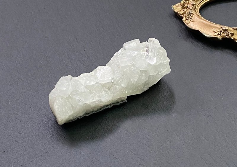 天然原矿纯净白色鱼眼石晶簇 办公室 摆件 可消磁小晶石饰品 - 其他 - 水晶 白色