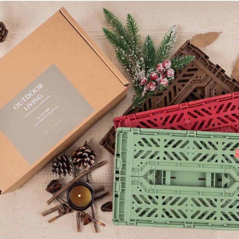 【礼盒】Aykasa配色组合-冬季圣诞树 (S-3入) 礼物、限定 - 收纳用品 - 塑料 