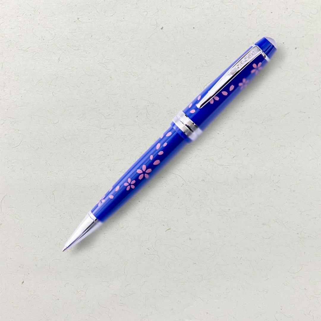 【CROSS】Bailey Light 贝礼轻盈系列亮蓝樱花原子笔(原厂正货) - 圆珠笔/中性笔 - 其他材质 蓝色