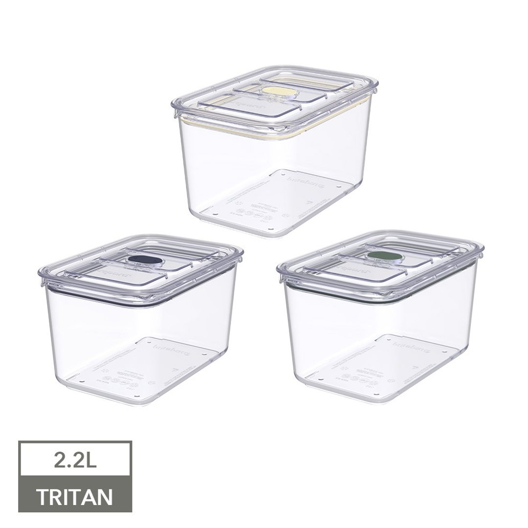 Latchlok Click 系列 TRITAN 保鲜盒 (5号) 2.2L - 共三色 - 便当盒/饭盒 - 塑料 透明
