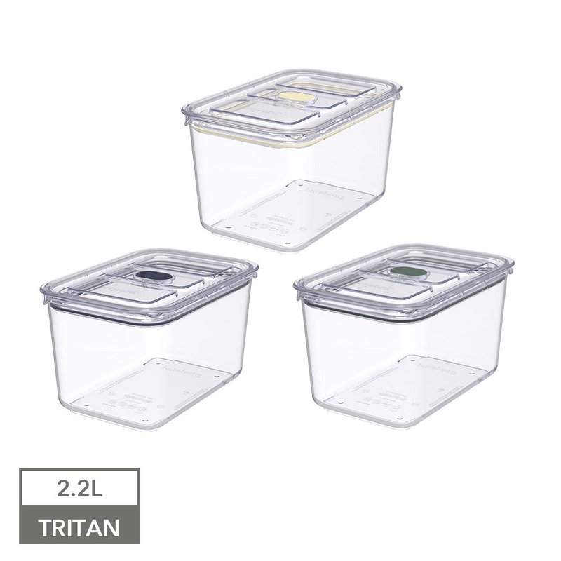 Latchlok Click 系列 TRITAN 保鲜盒 (5号) 2.2L - 共三色 - 便当盒/饭盒 - 塑料 透明