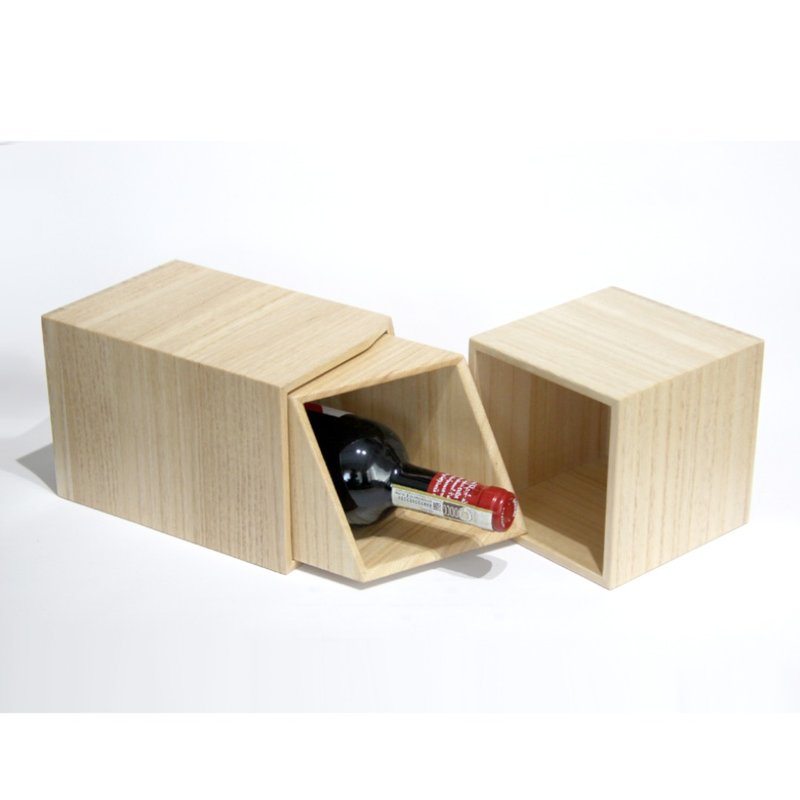 Paulownia Wine Keeper / Single Keeper - 浅碟/小碟子 - 木头 咖啡色