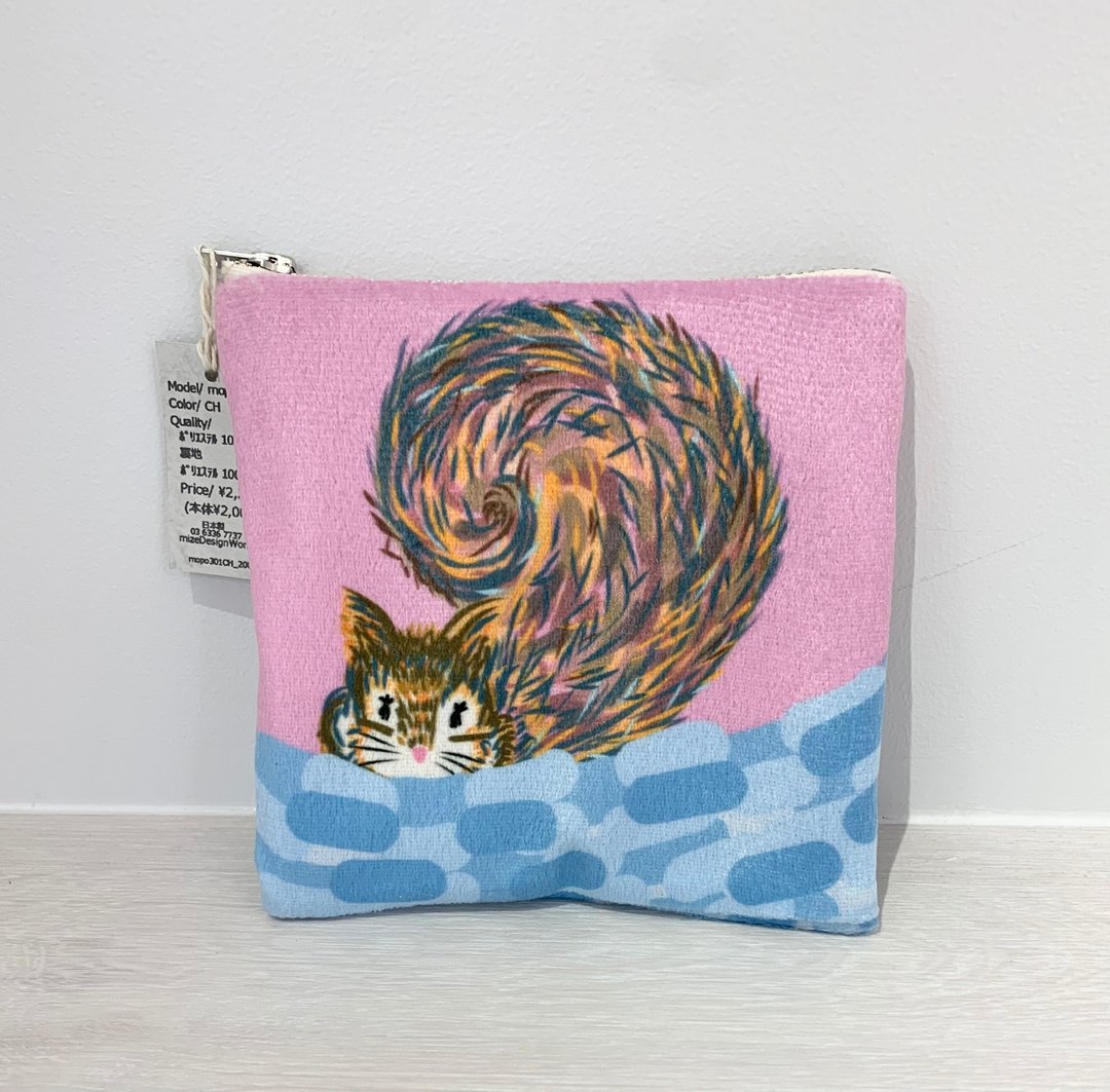 pouch chipmunk - 化妆包/杂物包 - 其他人造纤维 粉红色