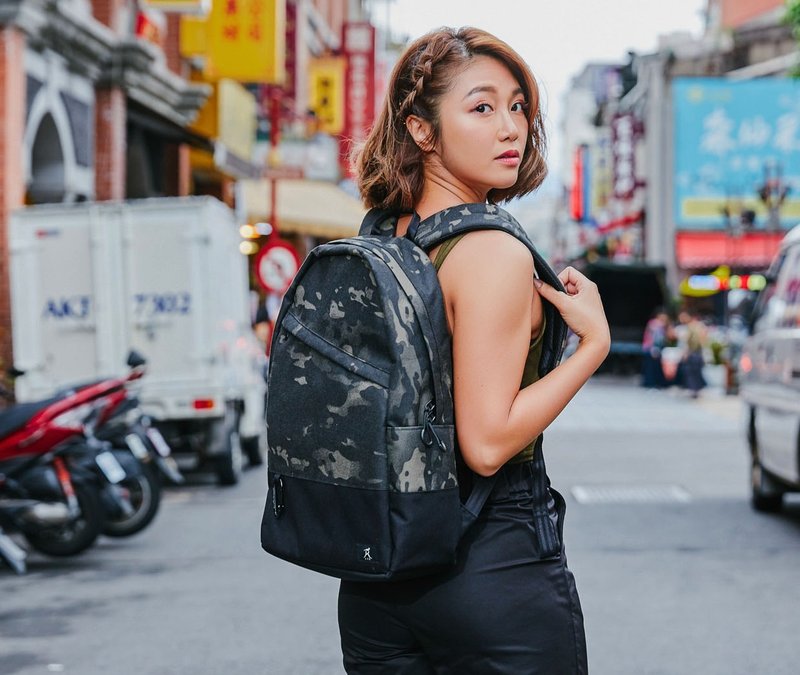 U2BAGS - CivicCamo 都市后背包 迷彩 书包 双肩包 后背包 MIT - 后背包/双肩包 - 聚酯纤维 黑色