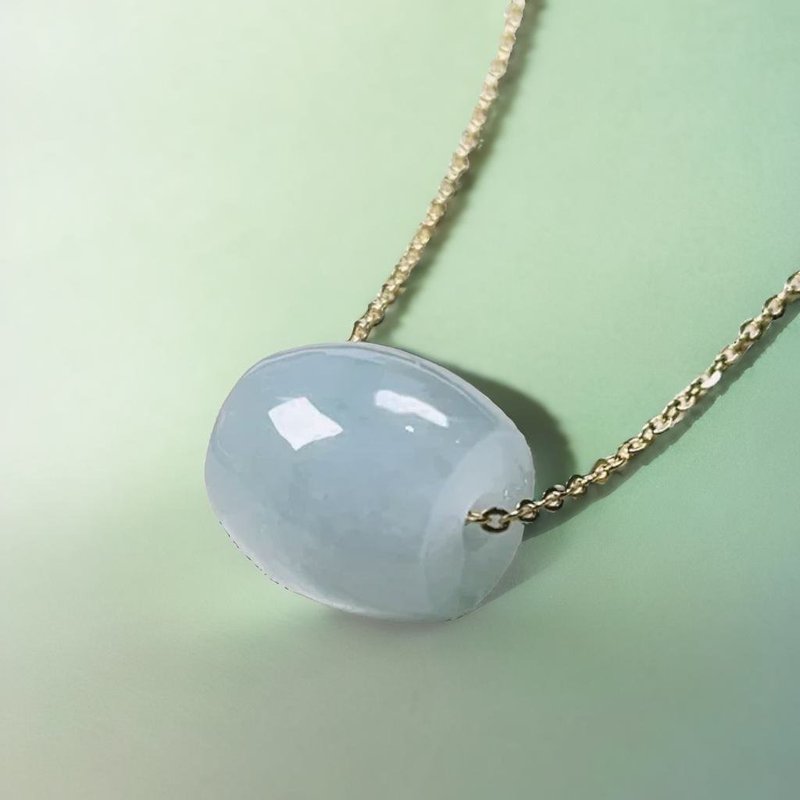 【万事亨通】冰种翡翠路路通项链 | 天然缅甸玉翡翠A货 | 送礼 - 项链 - 玉石 透明