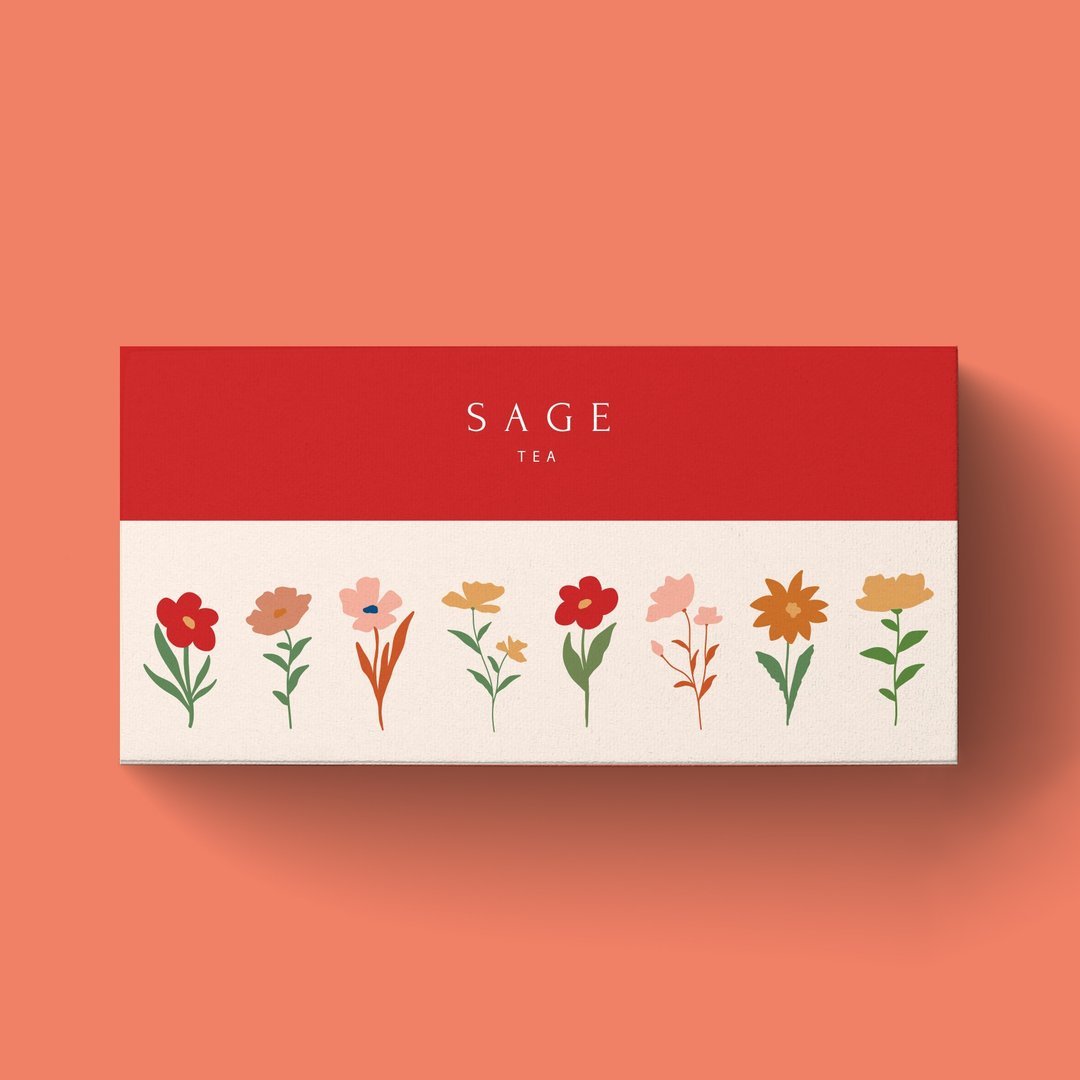 【果香茶香礼盒】白桃乌龙 & 南投四季春茶包 Sage Tea - 茶 - 新鲜食材 白色