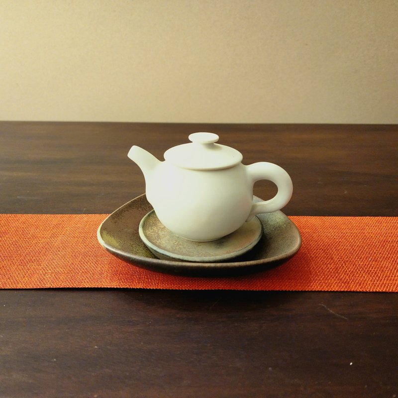 柴思壶承 - 茶具/茶杯 - 瓷 卡其色