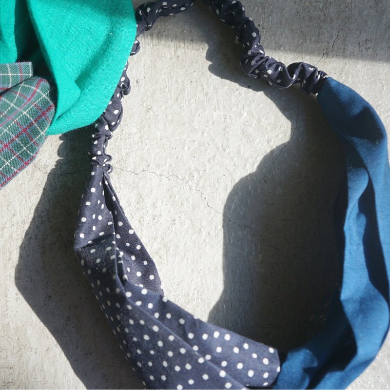 YInke“你最可爱”-蓝蓝（只有一个） - 发饰 - 棉．麻 蓝色