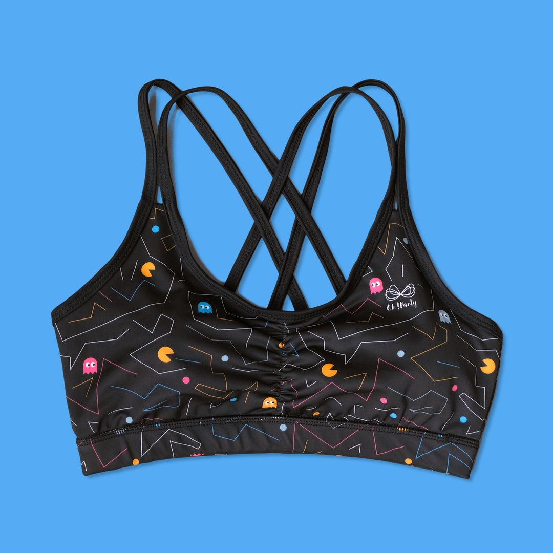 Pacman Sport bras - 女装泳衣/比基尼 - 其他材质 黑色