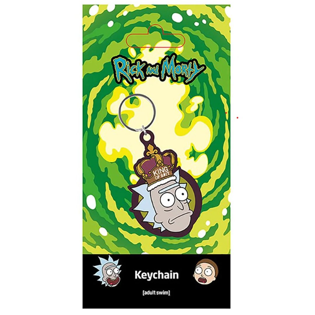 【瑞克和莫蒂】Rick and Morty 瑞克 (KING OF S#!T) 钥匙圈 - 钥匙链/钥匙包 - 其他材质 多色