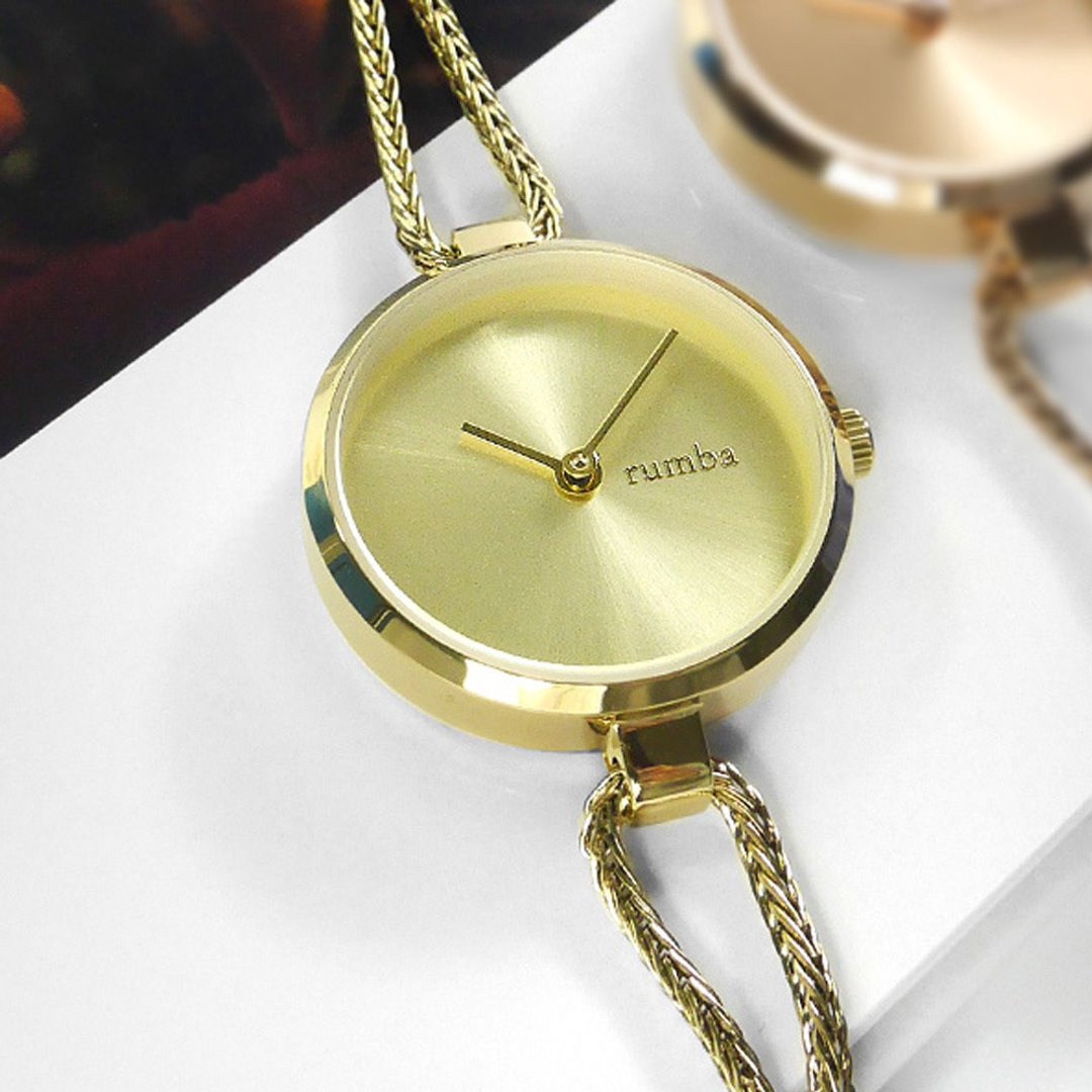 rumba time RU28355 纽约品牌 极简设计 不锈钢手表 金 26mm - 女表 - 其他金属 