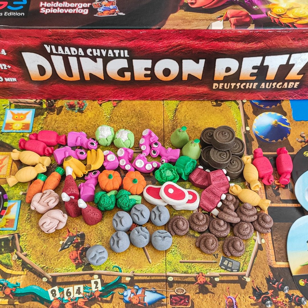 与棋盘游戏 Dungeon Petz全套兼容的豪华资源代币。 - 桌游/玩具 - 其他材质 