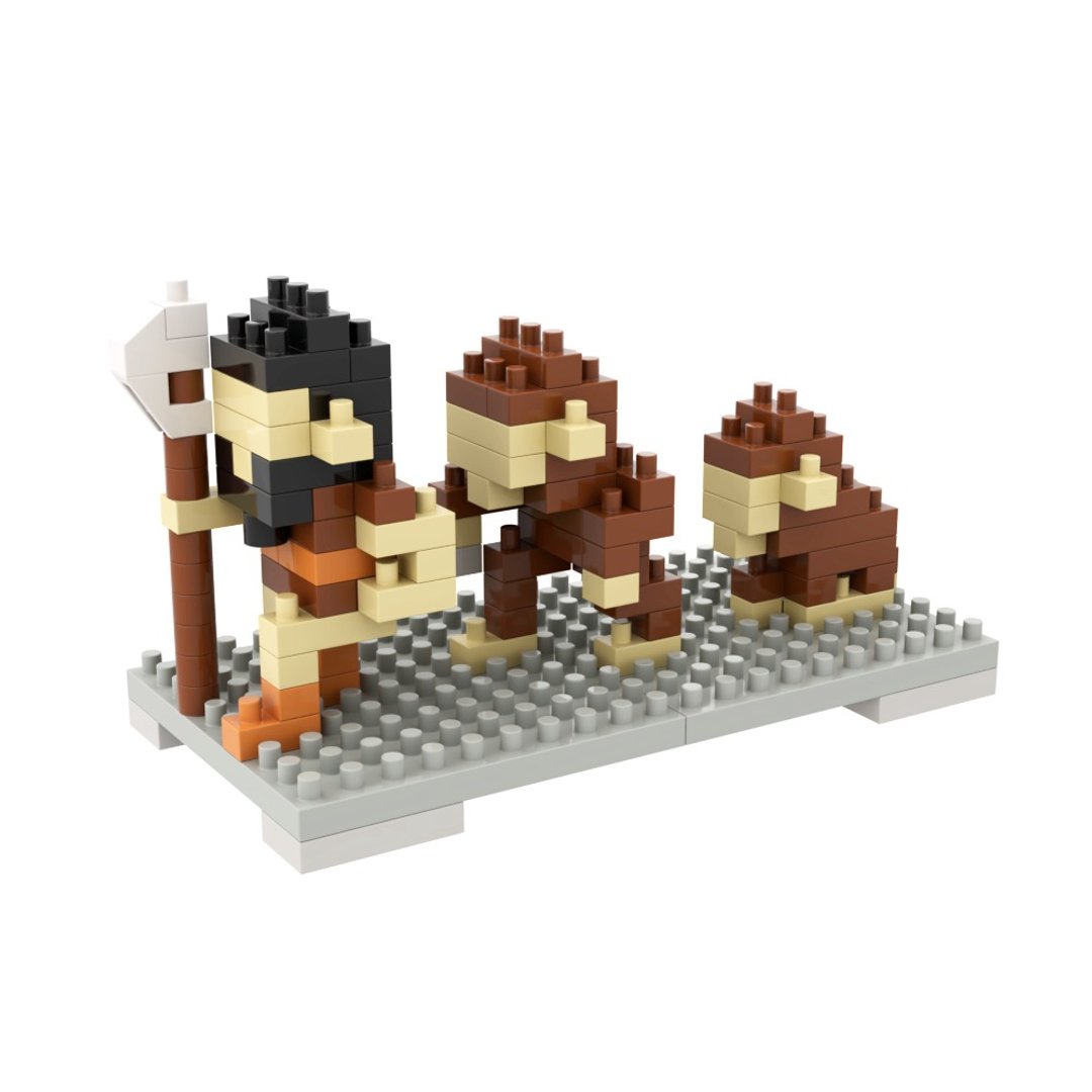 Archbrick 进化论 Pixel 积木 Nanoblock - 玩偶/公仔 - 塑料 多色